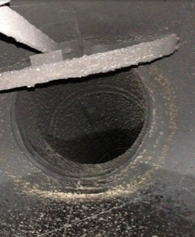 Before chimney crown repair and sweep - project 3